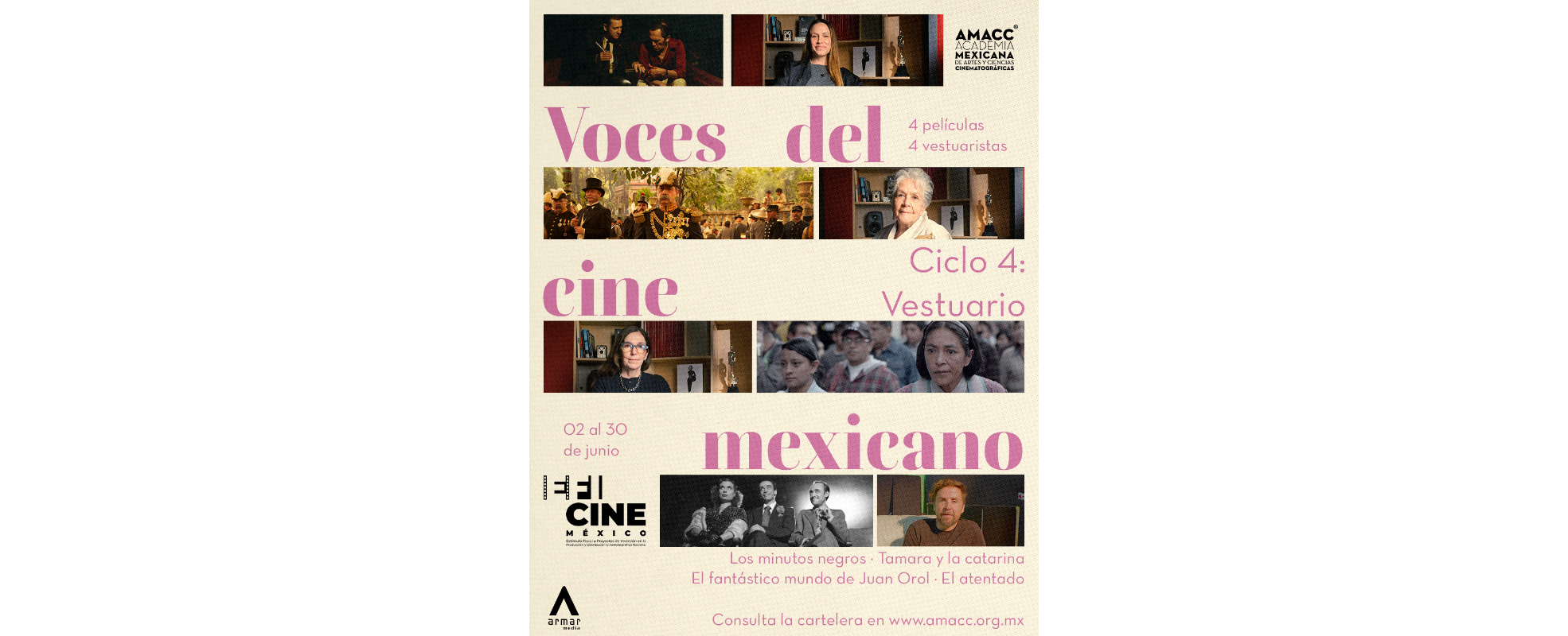 "Voces del cine mexicano" dedicará un nuevo ciclo al vestuario cinematográfico