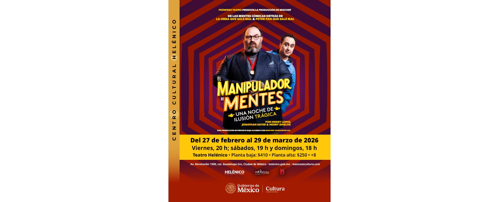 El "Manipulador de Mentes" llega al Teatro Helénico tras triunfar en Londres y Nueva York