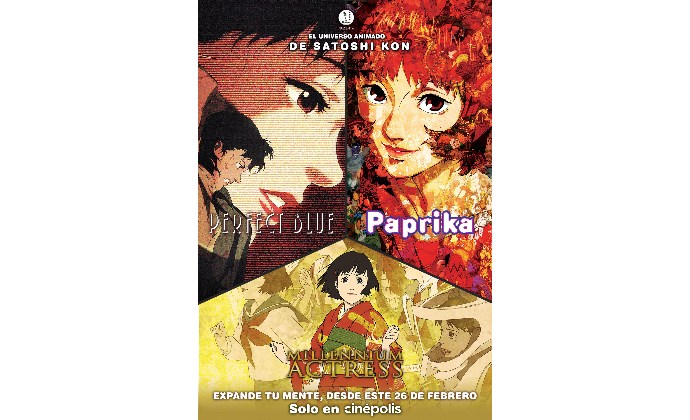 El universo animado de Satoshi Kon llega a cines con "Perfect Blue", "Millennium Actress" y "Paprika"