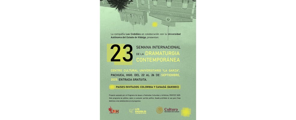 La Semana Internacional de la Dramaturgia Contemporánea celebrará su edición 23