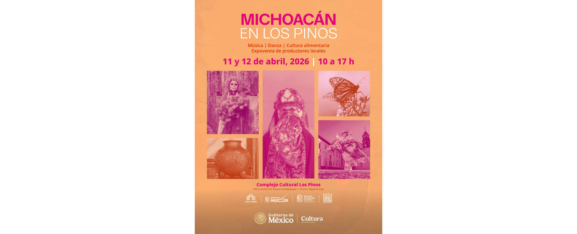 Festival Michoacán en Los Pinos celebra la riqueza cultural, artesanal y gastronómica del estado