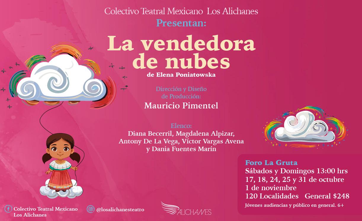 "La vendedora de nubes", de Elena Poniatowska, llegará al Foro La Gruta con una fábula sobre el valor de los sueños