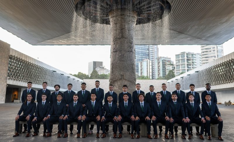 La Selección Mexicana visita el Museo Nacional de Antropología para su fotografía oficial