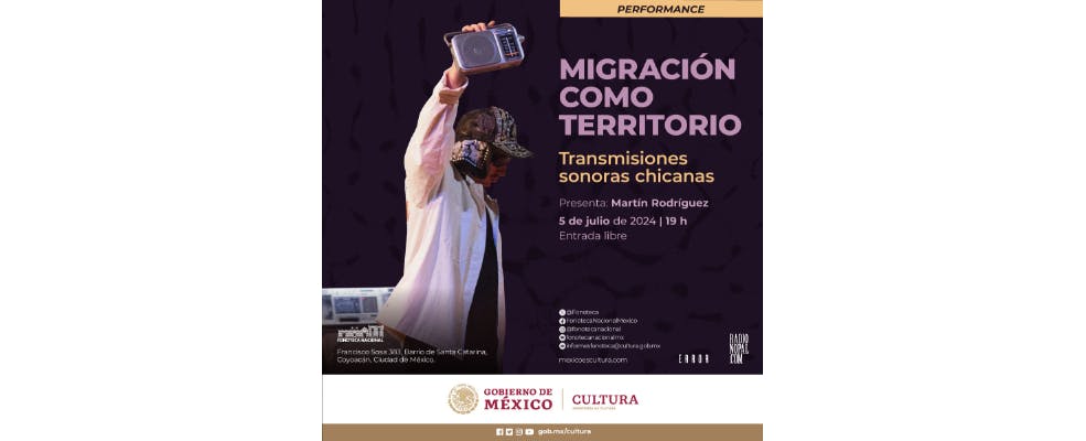 La Fonoteca Nacional presenta el performance: Migración como territorio, transmisiones sonoras chicanas