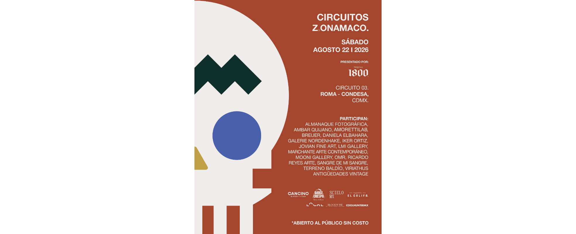 Circuitos ZⓈONAMACO llega hoy a Roma-Condesa con una jornada de arte y diseño