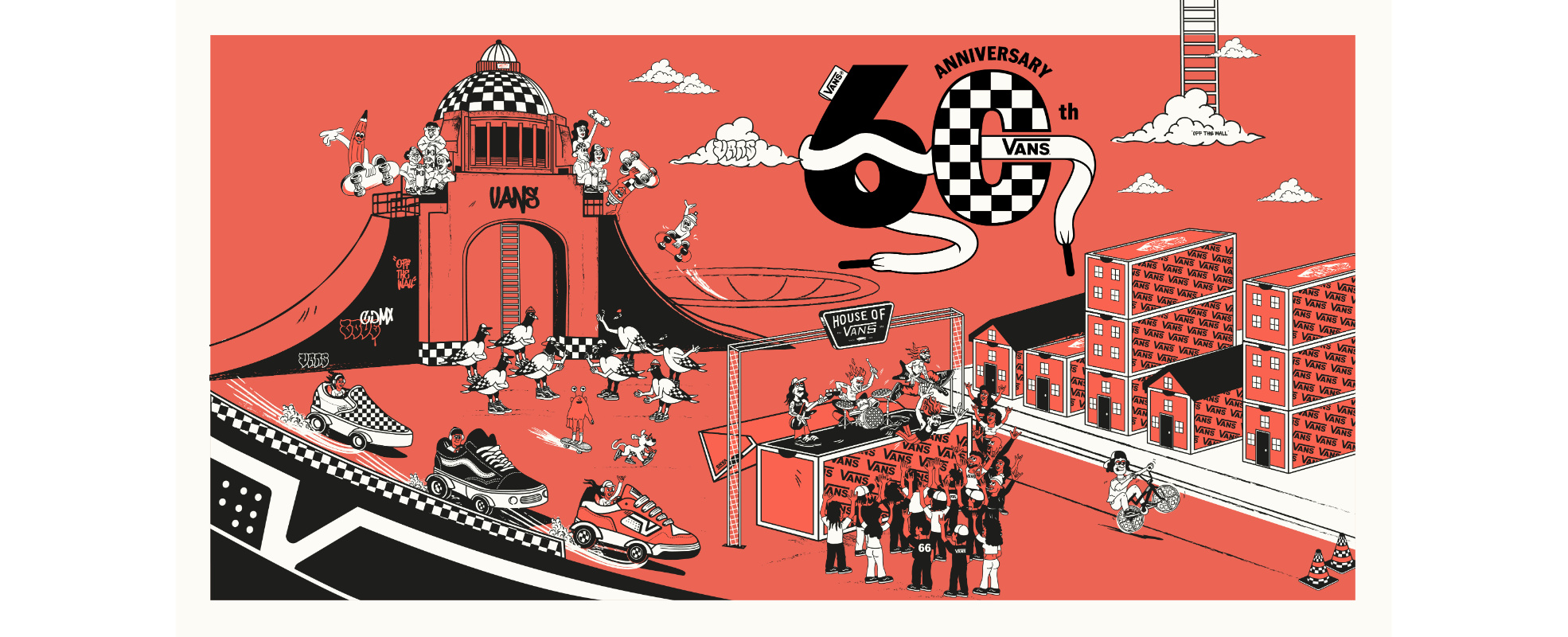 Vans celebra 60 años con un festival de skate, BMX, rock y freestyle en el Monumento a la Revolución