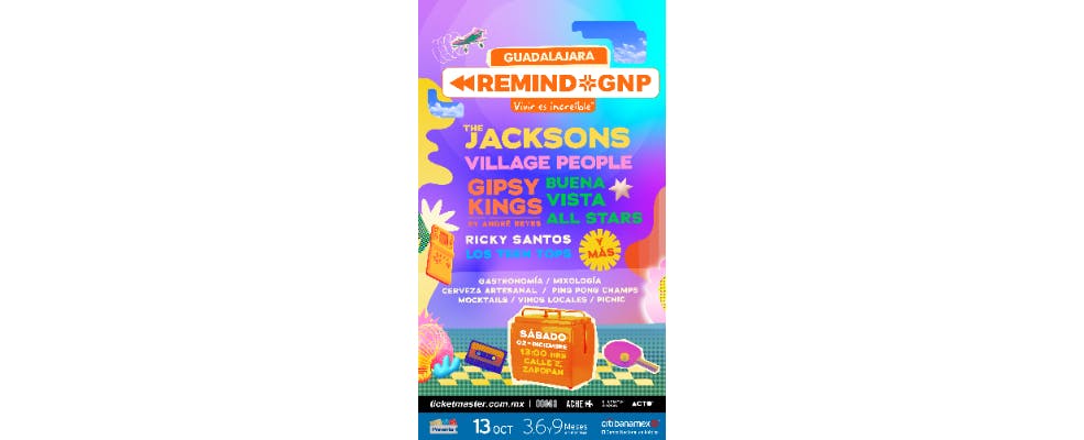 Revive otros tiempos musicales en el festival Remind GNP Guadalajara