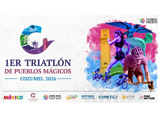 1er Triatlón de Pueblos Mágicos, Cozumel 2026 "La Isla del Deporte"