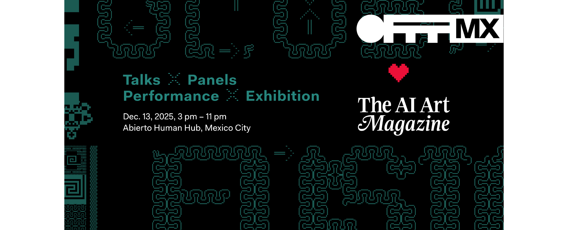 OFFFMX × The AI Art Magazine presentan "Global Fusion_Mexico City" este 13 de diciembre