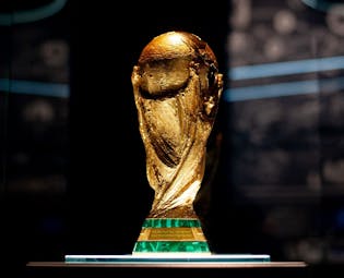 Argentina celebró su mundial con una copa falsa