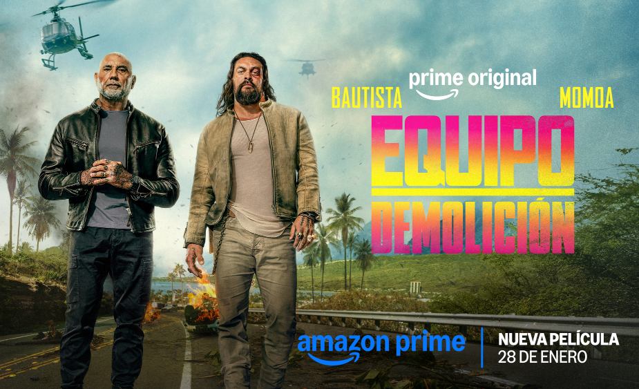 Prime Video comparte el tráiler oficial de la película "Equipo Demolición", protagonizada por Jason Momoa y Dave Bautista