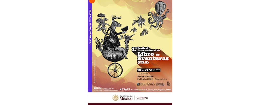 Surge en el Cenart el Festival Internacional del Libro de Aventuras