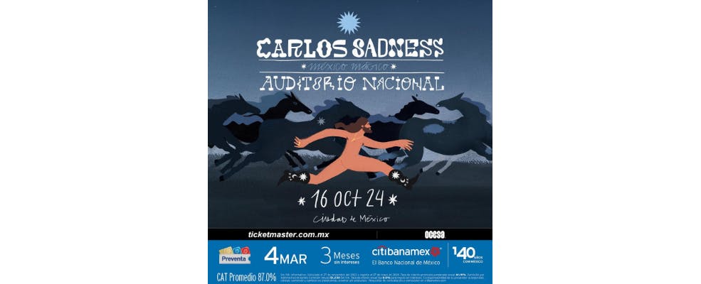 Carlos Sadness por primera vez en el Auditorio Nacional