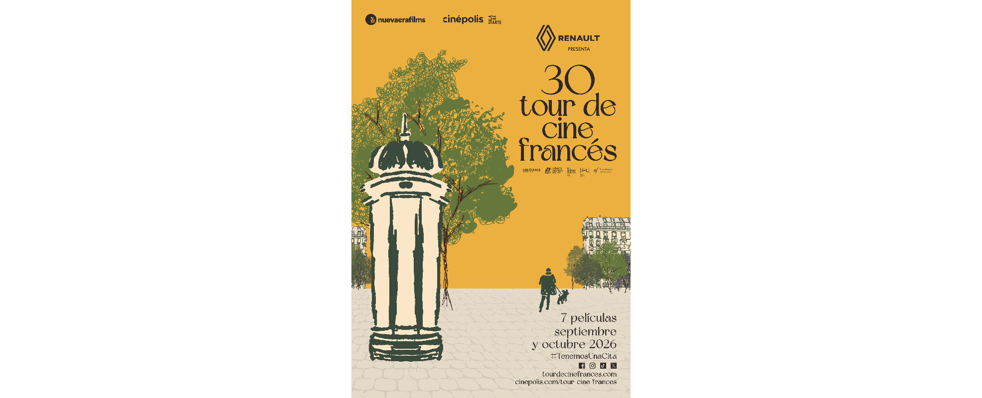 El Tour de Cine Francés revela el póster oficial de su 30ª edición