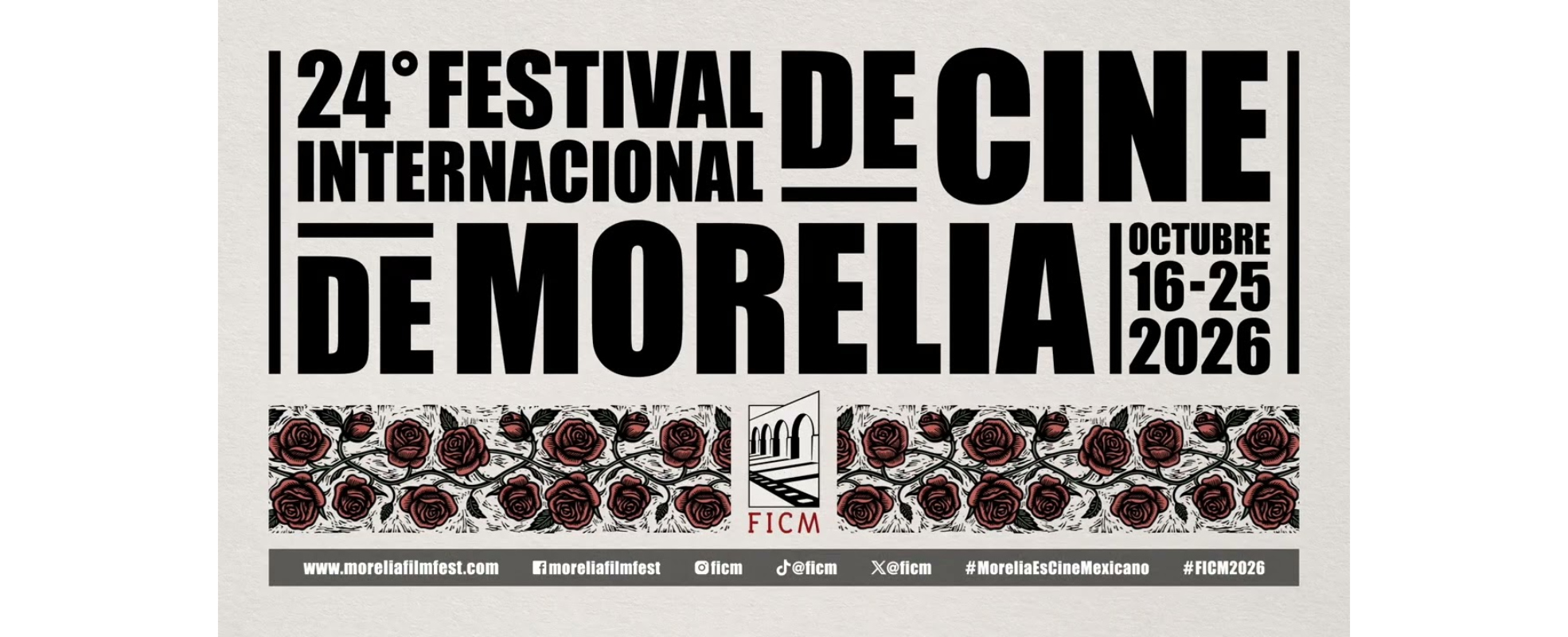 El FICM presenta el cinespot de su 24ª edición inspirado en las rosas y el grabado michoacano
