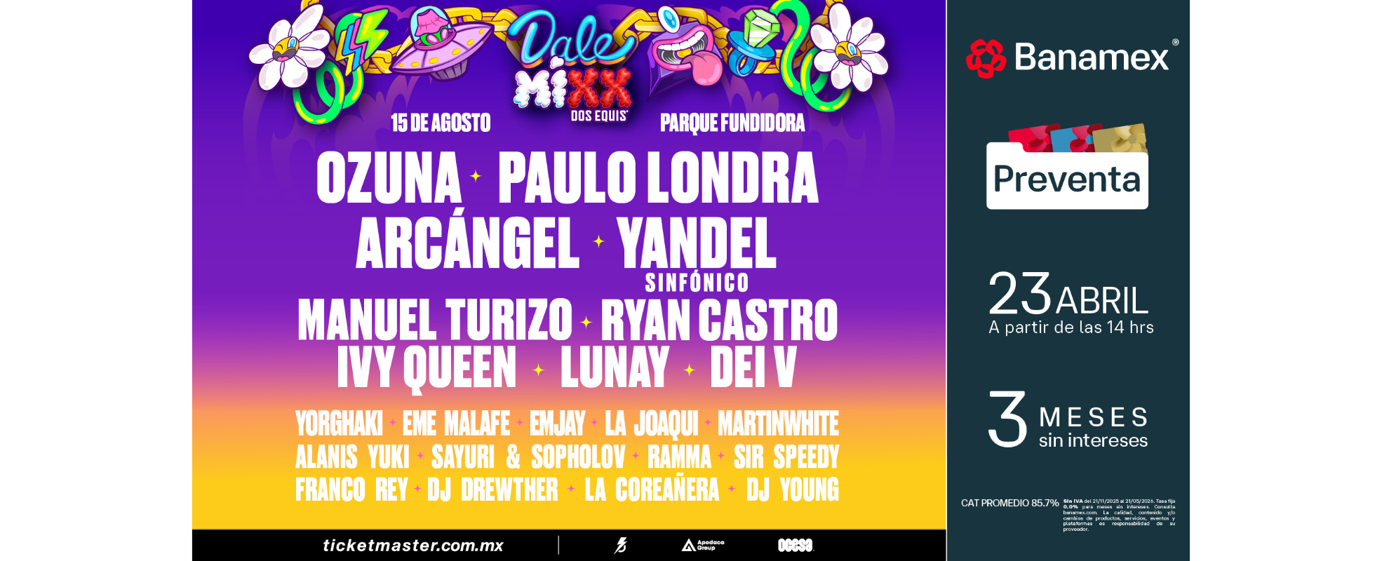 Dale Mixx 2026 regresa a Monterrey con un impresionante lineup
